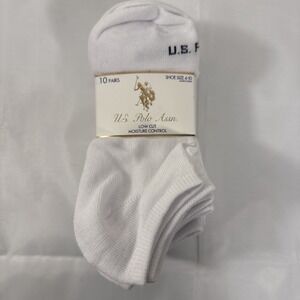 US polo assn White 10 Pack Quarter Socks